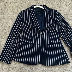 Banana Republic Navy and White Striped Blazer size 2!